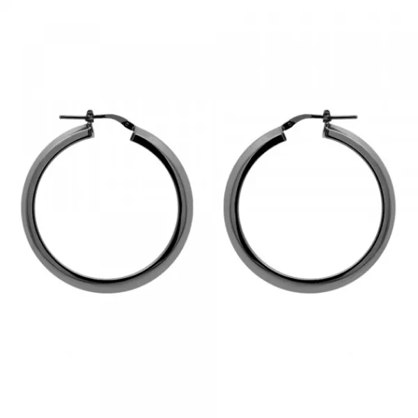 Pendientes Aro de Rutenio 30mm*Eguzkilore Outlet