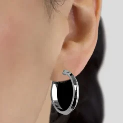 Pendientes Aro de Rutenio 30mm*Eguzkilore Outlet