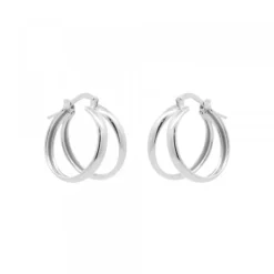 Pendientes Aro Doble Plata 16mm*Eguzkilore Best
