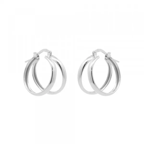 Pendientes Aro Doble Plata 16mm*Eguzkilore Best