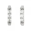 Pendientes Aro Oro Blanco y Diamantes*Eguzkilore New
