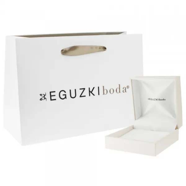 Pendientes Aro Oro Blanco y Diamantes*Eguzkilore New