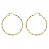 Pendientes Aro Enredado Plata Dorada 33mm*Eguzkilore Best