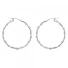Pendientes Aro Enredado Plata 33mm*Eguzkilore Best