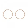 Pendientes Aro Entorchado Plata Rosa 35mm*Eguzkilore Discount