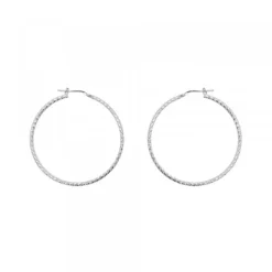 Pendientes Aro Entorchado Plata 35mm*Eguzkilore Discount