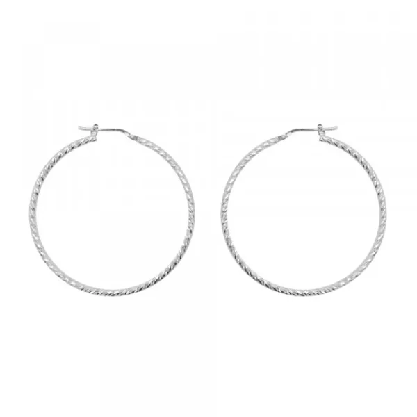 Pendientes Aro Entorchado Plata 45mm*Eguzkilore Hot
