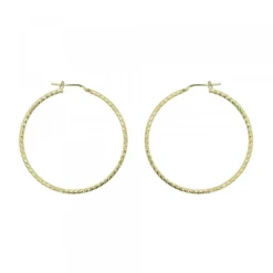 Pendientes Aro Entorchado Plata Dorada 45mm*Eguzkilore Discount