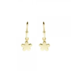 Pendientes Aro Flor de Plata Dorada*Eguzkilore Sale