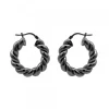 Pendientes Aro Gallonado Rutenio 20mm*Eguzkilore Outlet