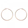 Pendientes Aro Grande Plata Rosa 50mm*Eguzkilore Discount