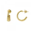 Pendientes Aro Grecia Plata Dorada 20mm*Eguzkilore Discount