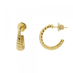 Pendientes Aro Grecia Plata Dorada 20mm*Eguzkilore Discount