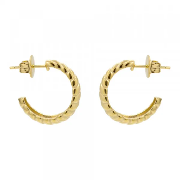 Pendientes Aro Grecia Plata Dorada 20mm*Eguzkilore Discount