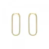 Pendientes Aro Hoop Plata Dorada 30mm*Eguzkilore Clearance