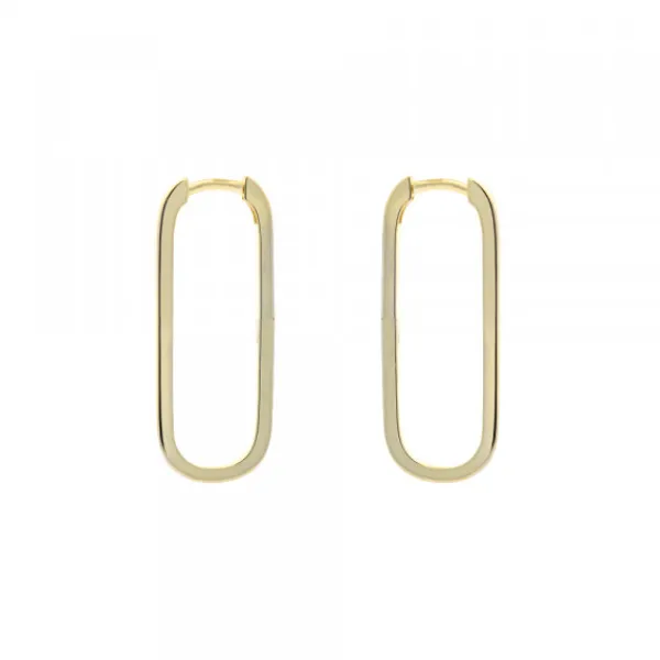 Pendientes Aro Hoop Plata Dorada 30mm*Eguzkilore Clearance