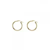 Pendientes Aro Martelé Plata Dorada 20mm*Eguzkilore Outlet