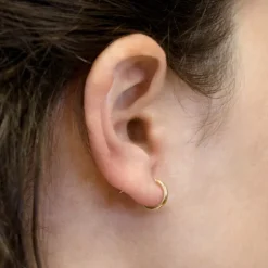 Pendientes Aro Oro Amarillo 18kt.*Eguzkilore Hot
