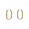 Pendientes Aro Oval Plata Dorada 22mm*Eguzkilore Discount