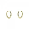 Pendientes Aro Oval Plata Dorada 17mm*Eguzkilore Clearance