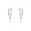 Pendientes Aro Plata y Circonitas 10mm*Eguzkilore Discount