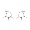 Pendientes Aro Punk Plata 12mm*Eguzkilore Best