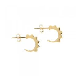 Pendientes Aro Punky Plata Dorada 10mm*Eguzkilore Sale