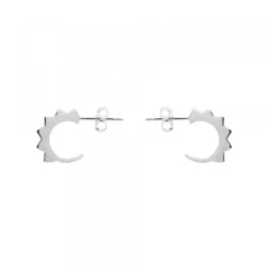 Pendientes Aro Punky Plata 10mm*Eguzkilore Sale