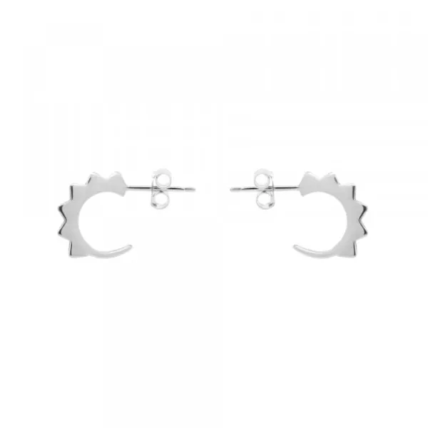 Pendientes Aro Punky Plata 10mm*Eguzkilore Sale