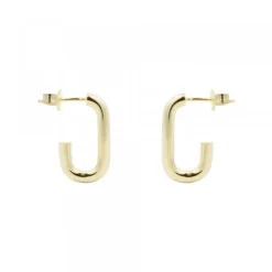 Pendientes Aro Rectangular Plata Dorada 19mm*Eguzkilore Best