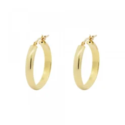 Pendientes Aros Plata Dorada 24mm*Eguzkilore New
