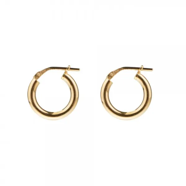 Pendientes Aros Plata Dorada 15mm*Eguzkilore Online