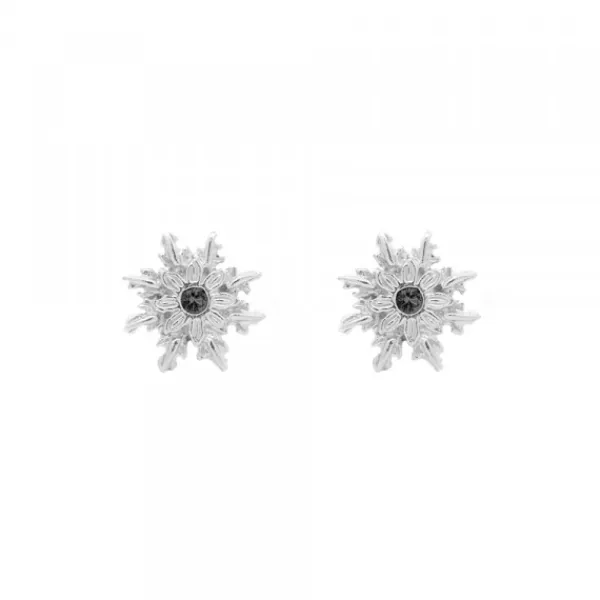 Pendientes Basic Colors Plata y Circonita Negra*Eguzkilore Hot