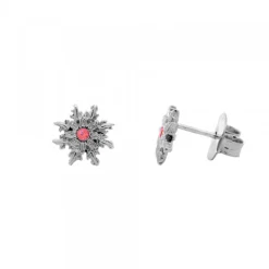 Pendientes Basic Colors Rutenio y Circonita Roja*Eguzkilore Discount