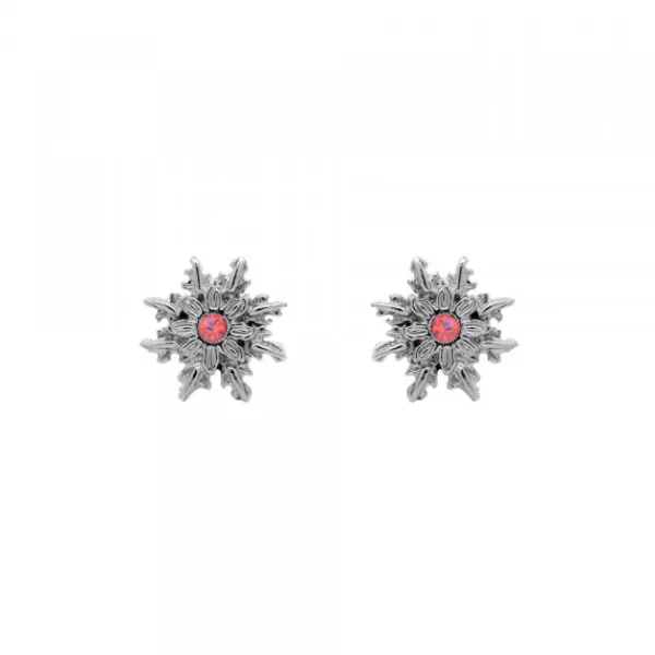 Pendientes Basic Colors Rutenio y Circonita Roja*Eguzkilore Discount