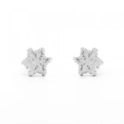 Pendientes bebé Oro Blanco 6,5mm*Eguzkilore Online