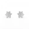 Pendientes Bebé Oro Blanco y Diamante 6,5mm*Eguzkilore Outlet