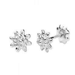 Pendientes Bebé Oro Blanco 6mm*Eguzkilore New