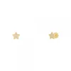 Pendientes Bebé Estrella Oro y Circonitas 6mm*Eguzkilore Clearance