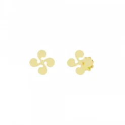 Pendientes Bebé Lauburu Oro 7mm*Eguzkilore Discount