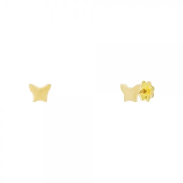 Pendientes Bebé Mariposa Oro 4mm*Eguzkilore Sale