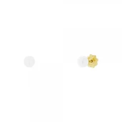 Pendientes Bebé Oro y Perla 3mm*Eguzkilore Hot