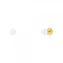 Pendientes Bebé Oro y Perla 4mm*Eguzkilore New