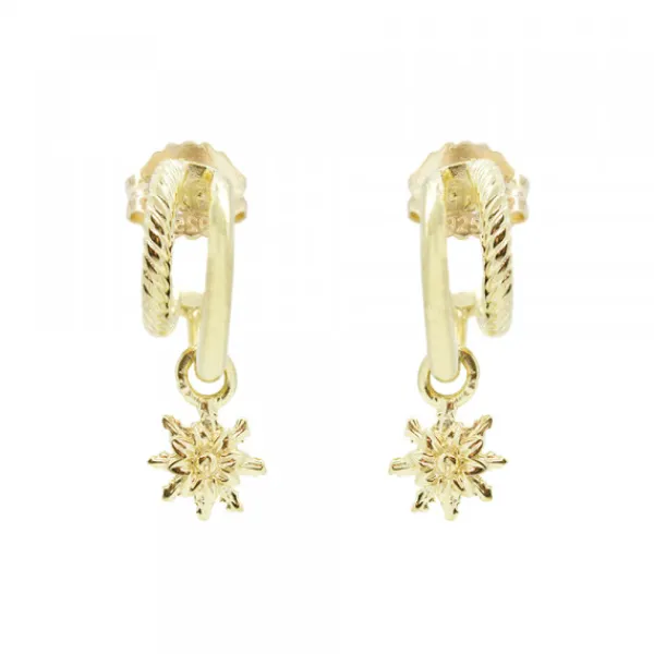 Pendientes Biarritz Plata Dorada*Eguzkilore Outlet
