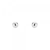 Pendientes Bola Oro Blanco 4mm*Eguzkilore Discount