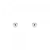Pendientes Bola Oro Blanco 3mm*Eguzkilore Online