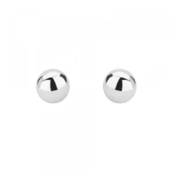 Pendientes Bola Oro Blanco 8mm*Eguzkilore Sale