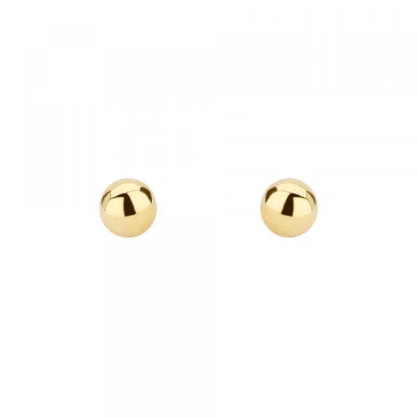 Pendientes Bola Oro 5mm*Eguzkilore Clearance
