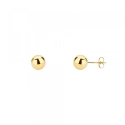 Pendientes Bola Oro 4mm*Eguzkilore