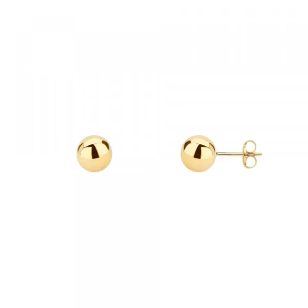 Pendientes Bola Oro 4mm*Eguzkilore